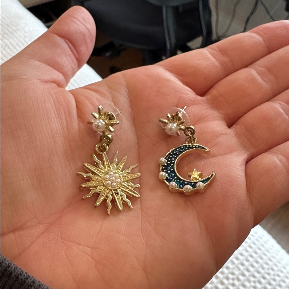 Sun and Moon Earrings